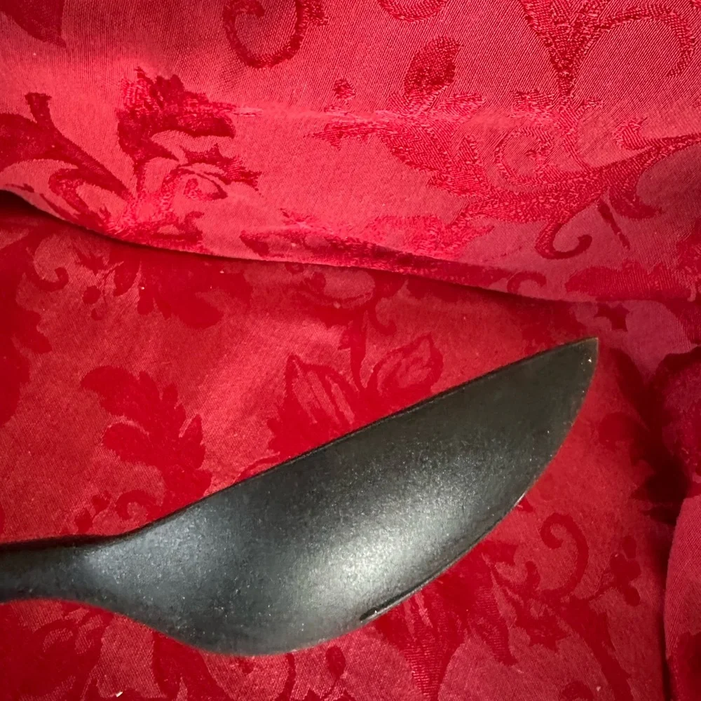 🌵 3/$15 Rae Dunn Wooden Handle Slotted Spoon with 'Stir' Engraving